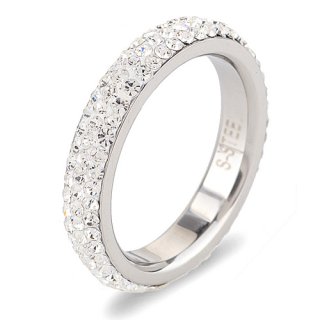 Wholesale High Quality Classic Stainless Steel 6 Row Crystal Jewelry Wedding Ring 05 Wholesale High Quality Classic Stainless Steel 6 Row Crystal Jewelry Wedding Ring 05
